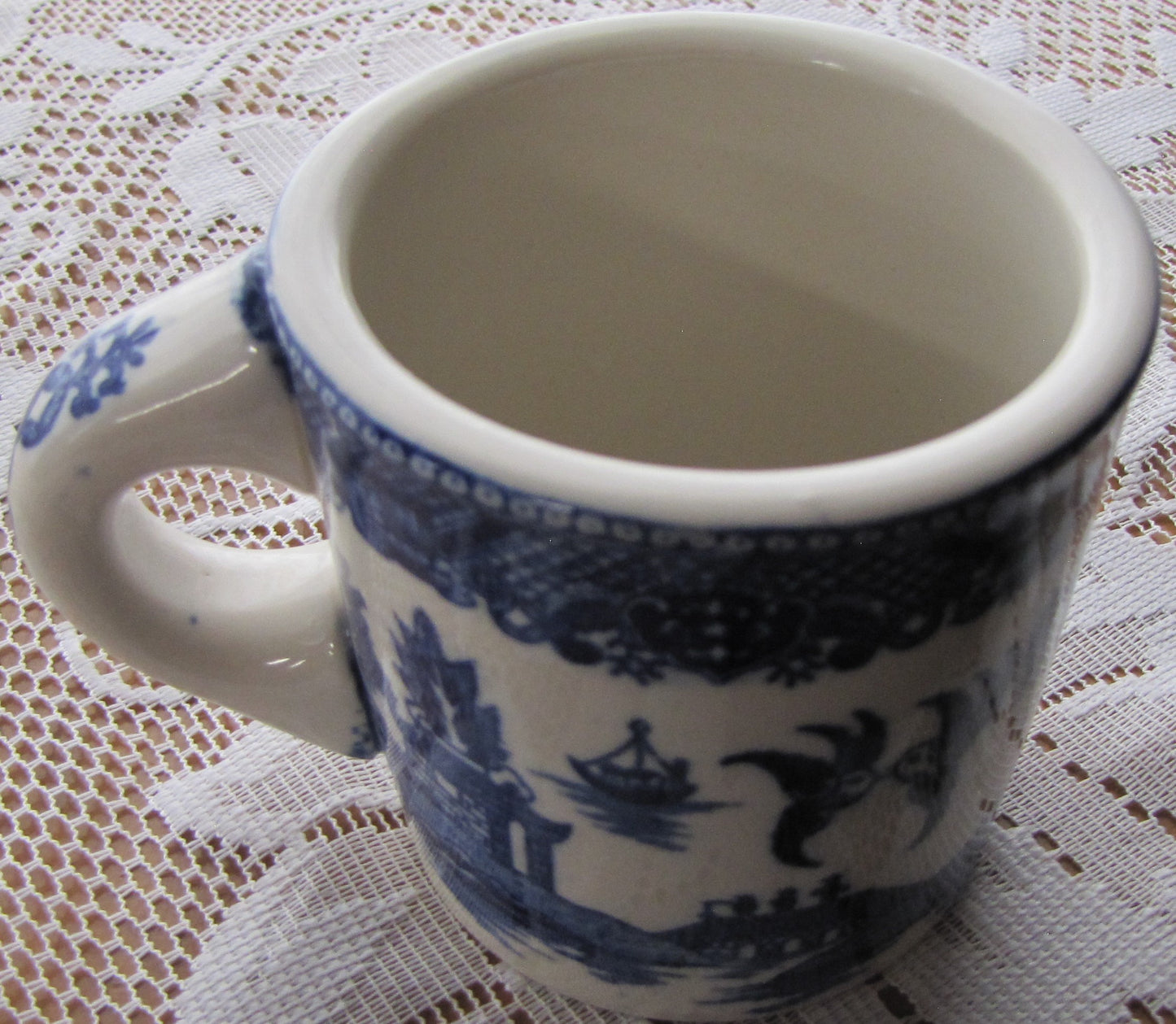 Vintage Blue Willow Coffee Mug Set, NASCO Japan, Used, Good Condition