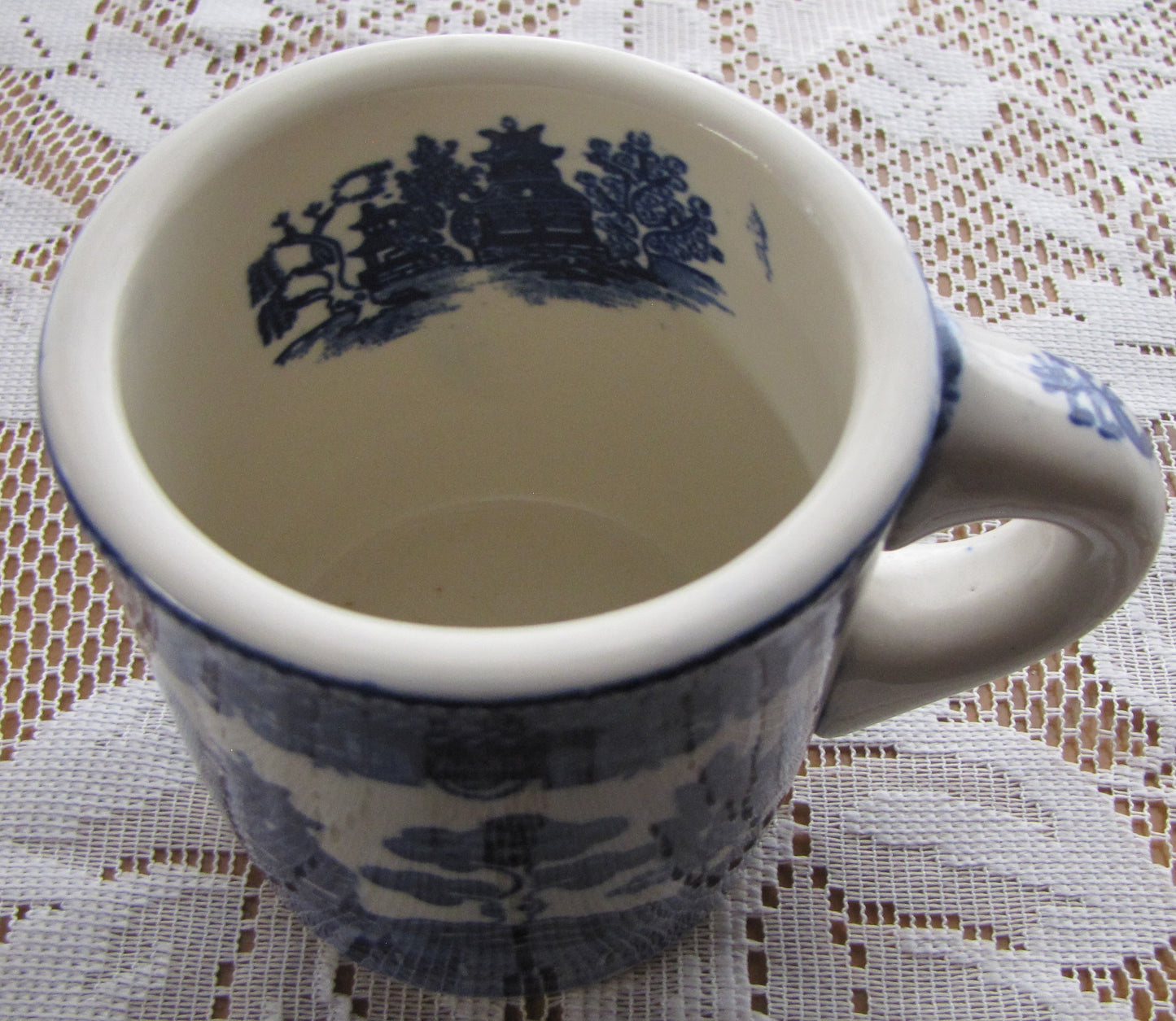 Vintage Blue Willow Coffee Mug Set, NASCO Japan, Used, Good Condition