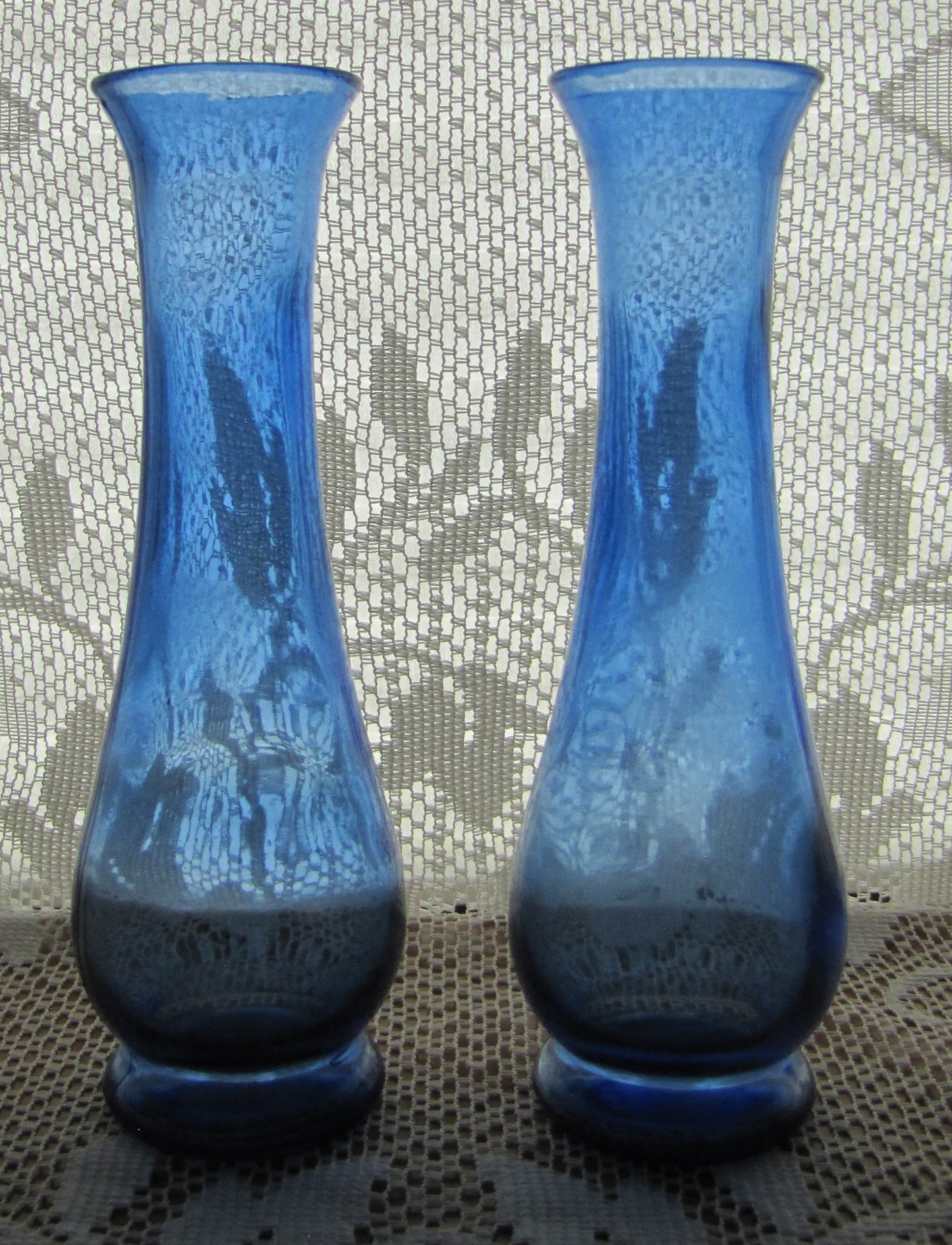 Vintage Cobalt Blue Bud Vases (set of 2), Used, Excellent Condition