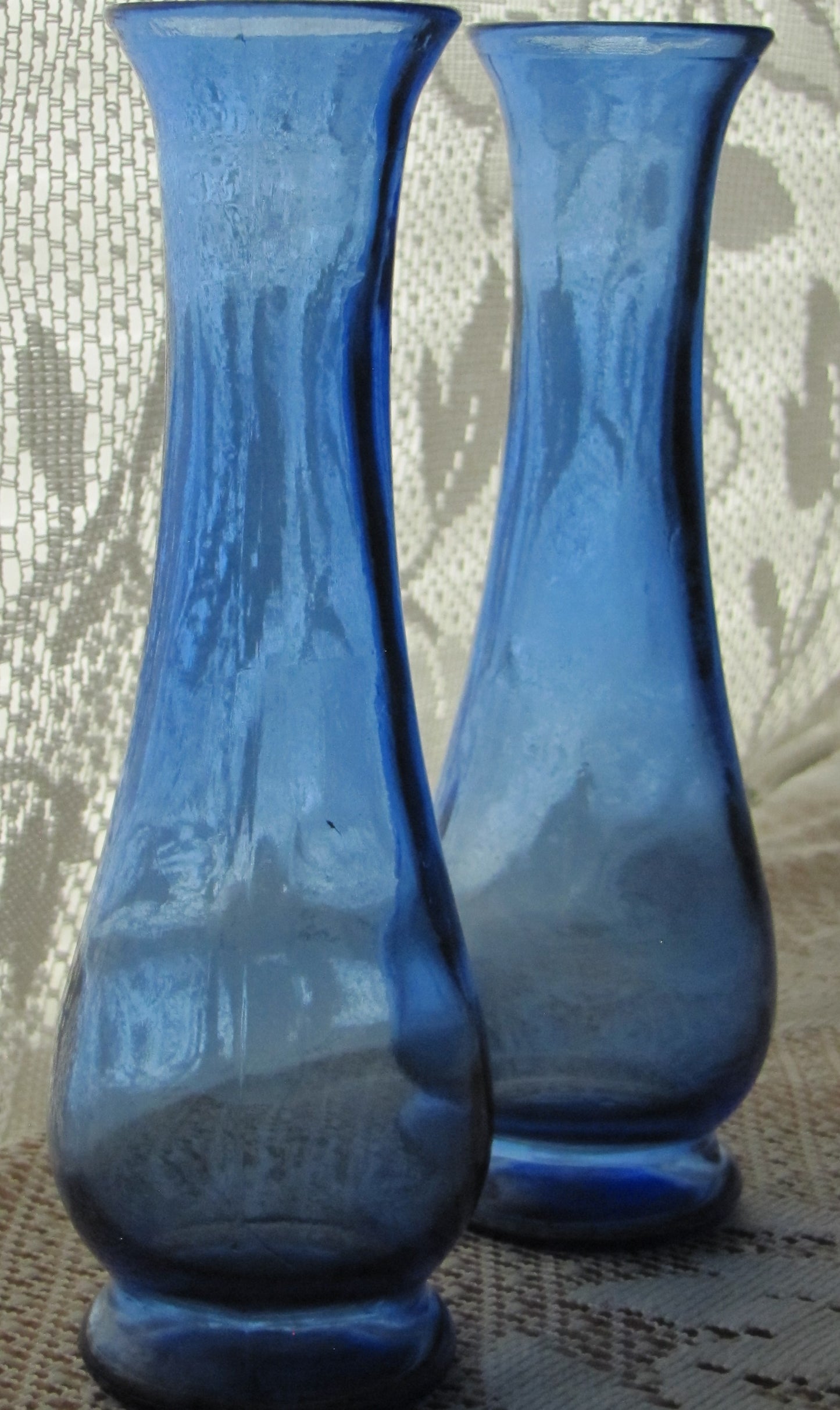 Vintage Cobalt Blue Bud Vases (set of 2), Used, Excellent Condition