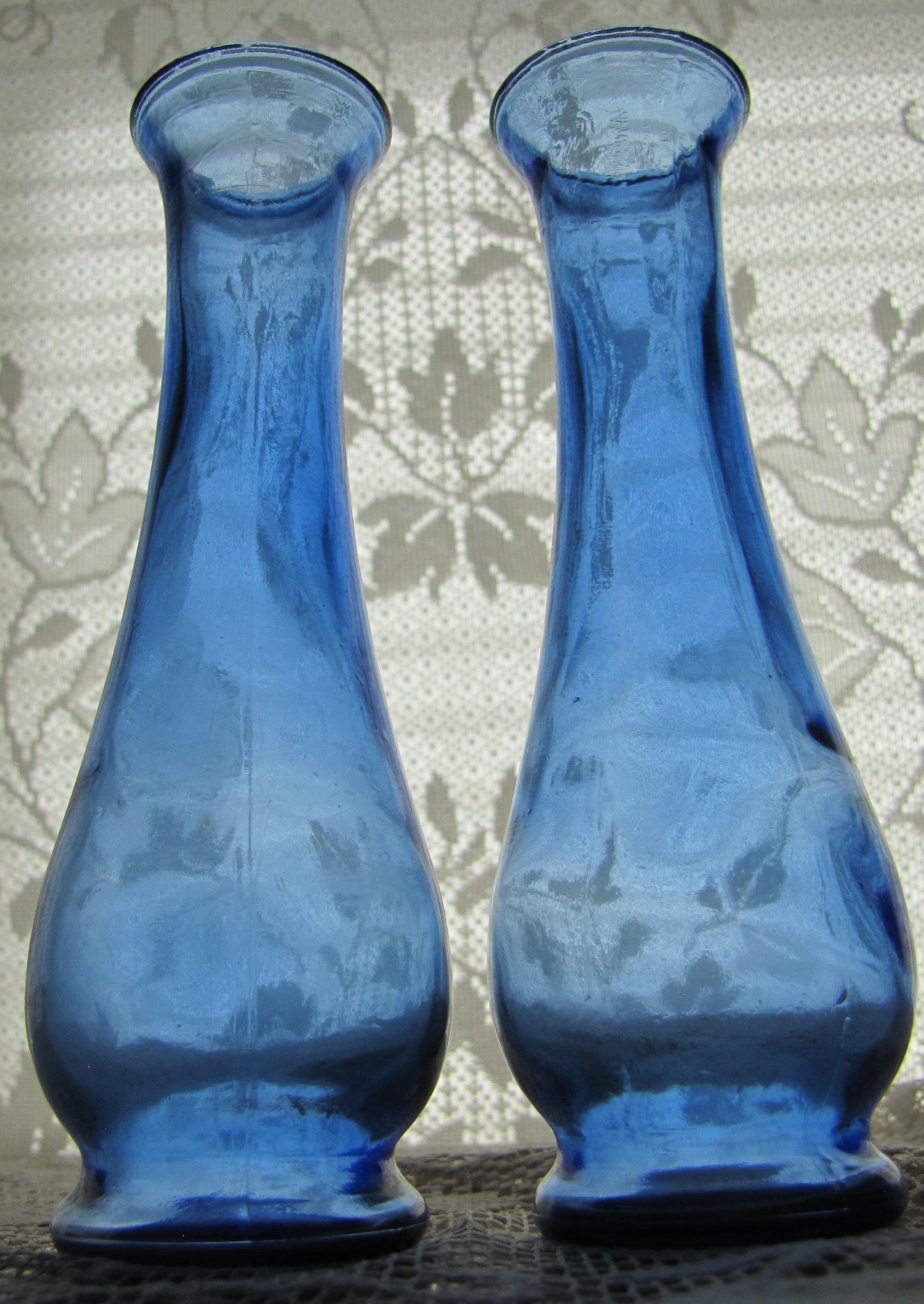 Vintage Cobalt Blue Bud Vases (set of 2), Used, Excellent Condition