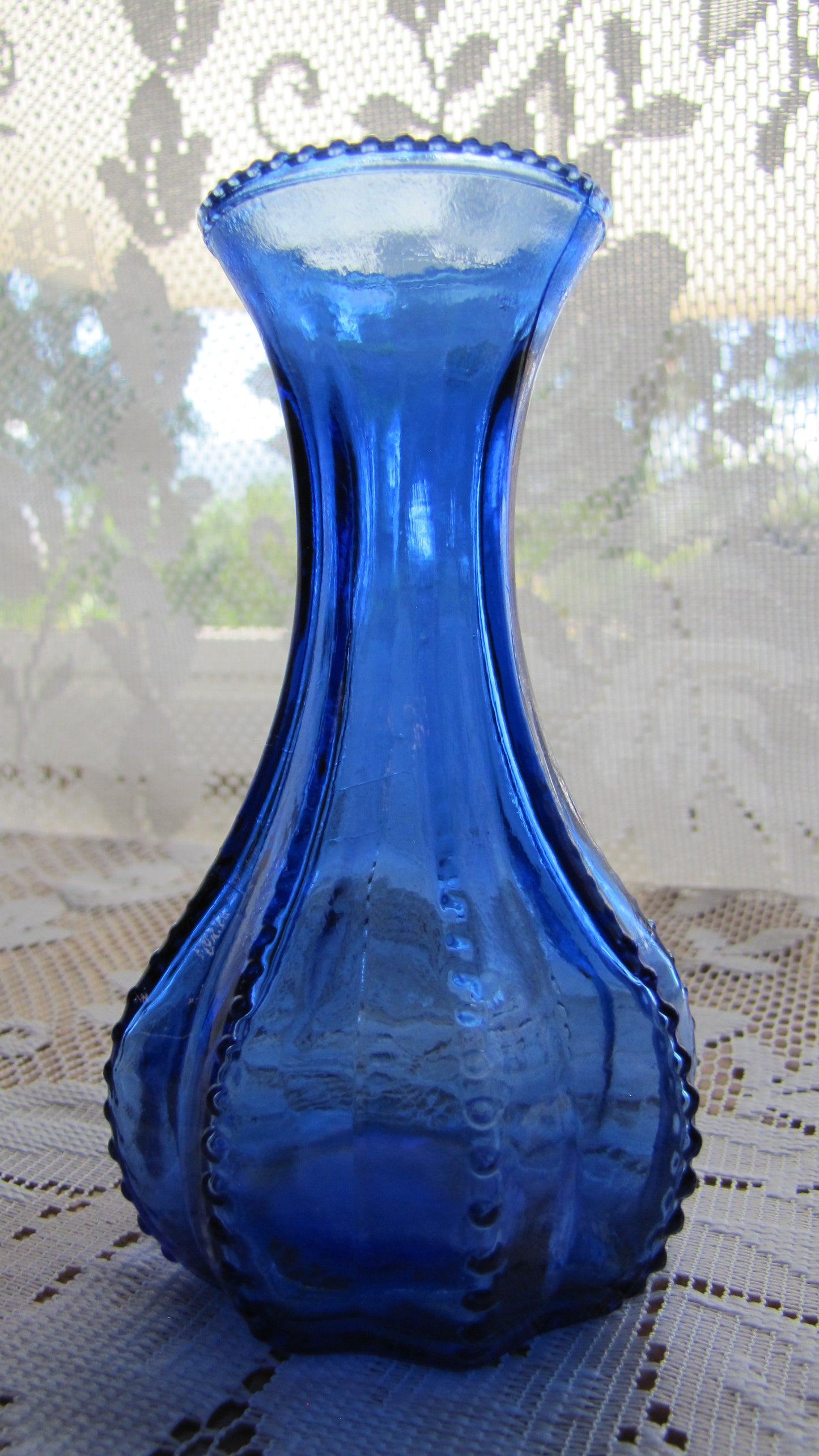 Vintage; 5" Blue Single Flower Vase, Used, Excellent Condition