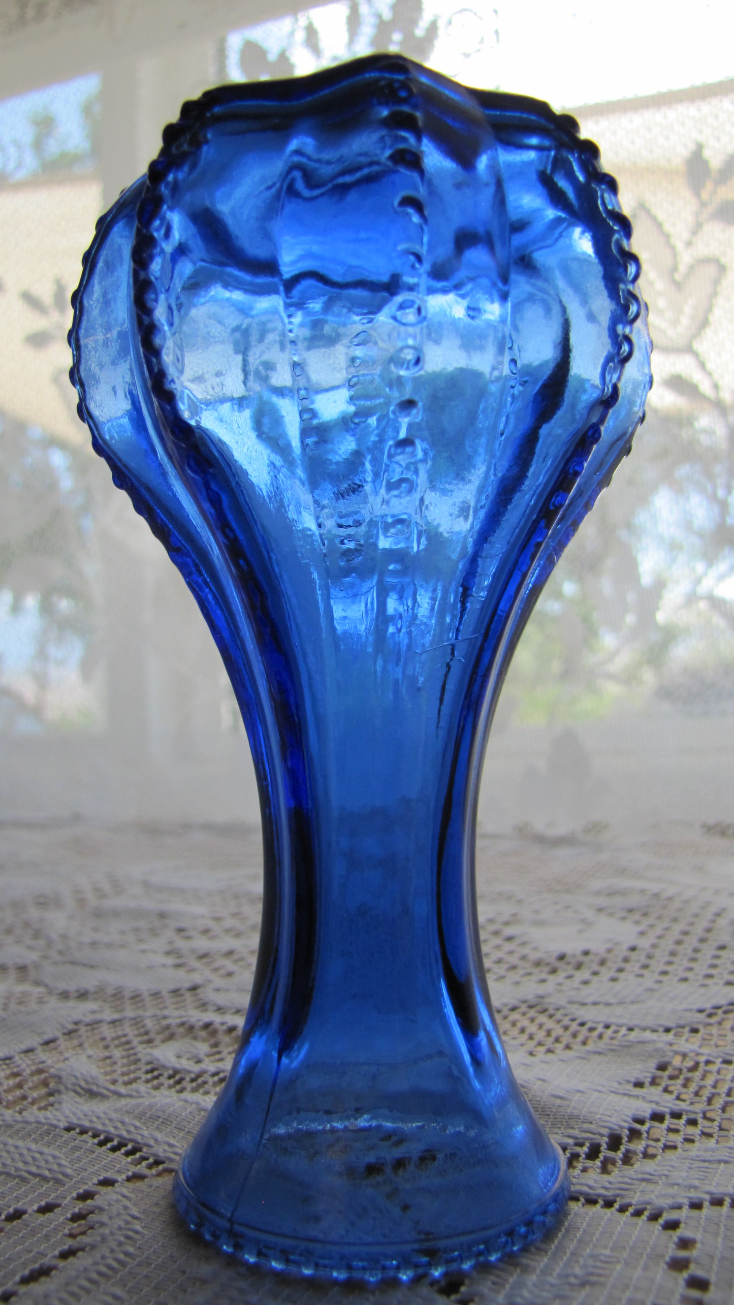 Vintage; 5" Blue Single Flower Vase, Used, Excellent Condition