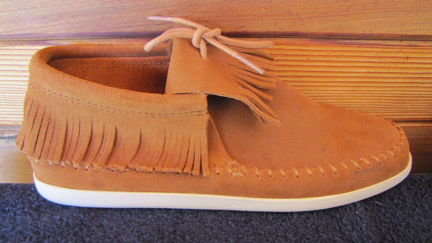 Moccasins by Minnetonka Women Size10 Brown Suede Slip on