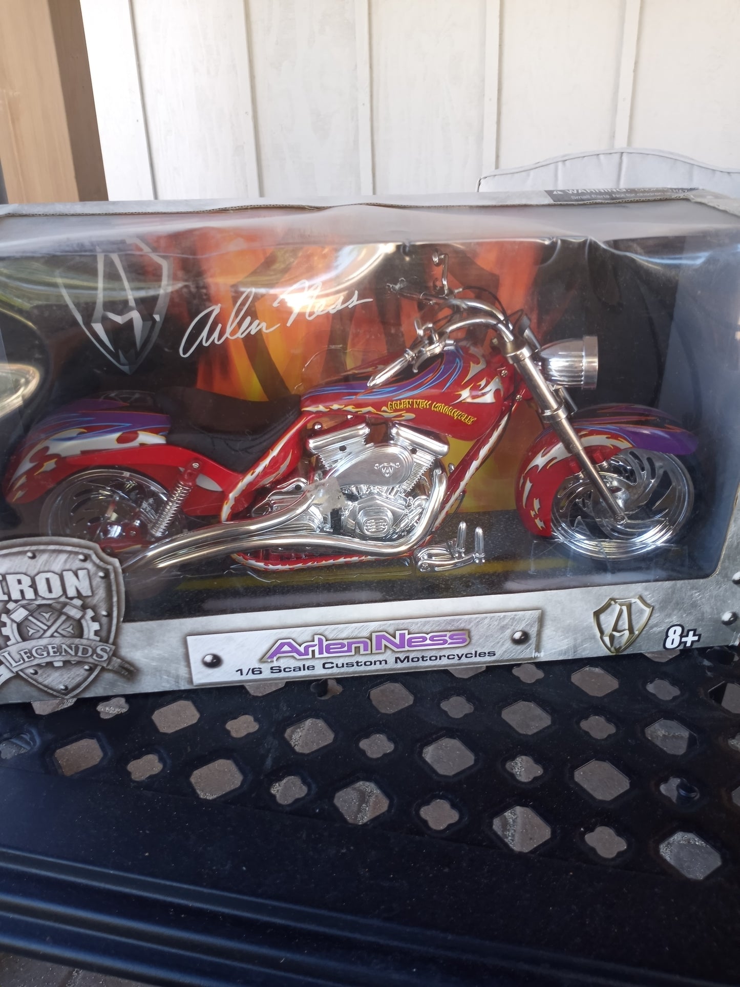 2004 Arlen Ness, Iron Legends 1/6 scale Motorcycle  In Box