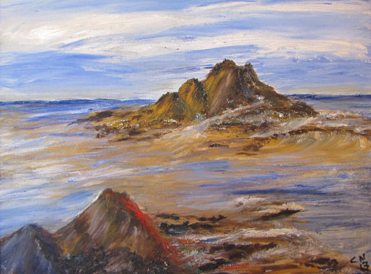 Original Oil Painting on Canvas Without Frame: The Islands by Carolyn Noble