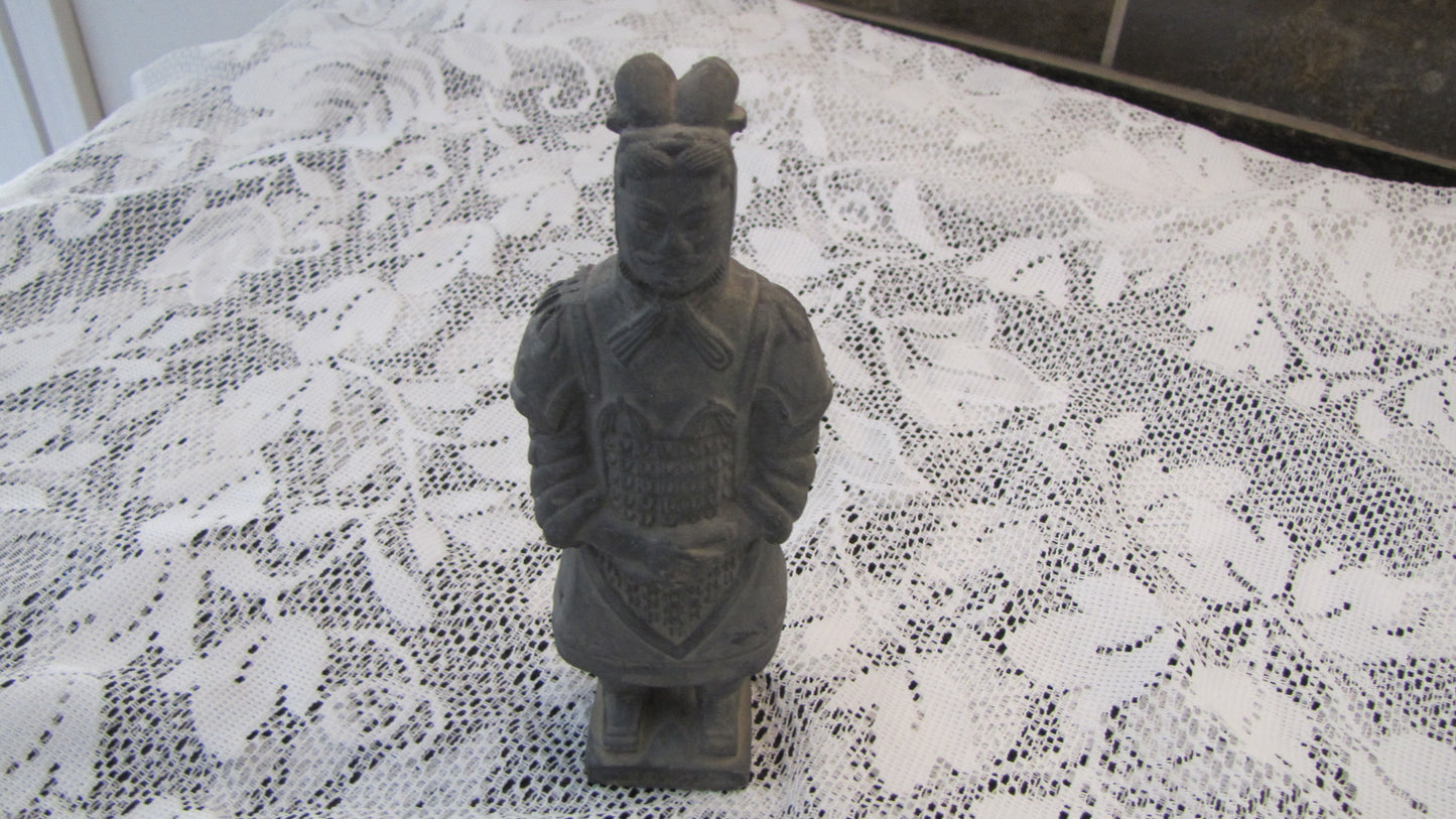 Vintage; Chinese Terracotta Warrior,   6.5" T x 2.5"W