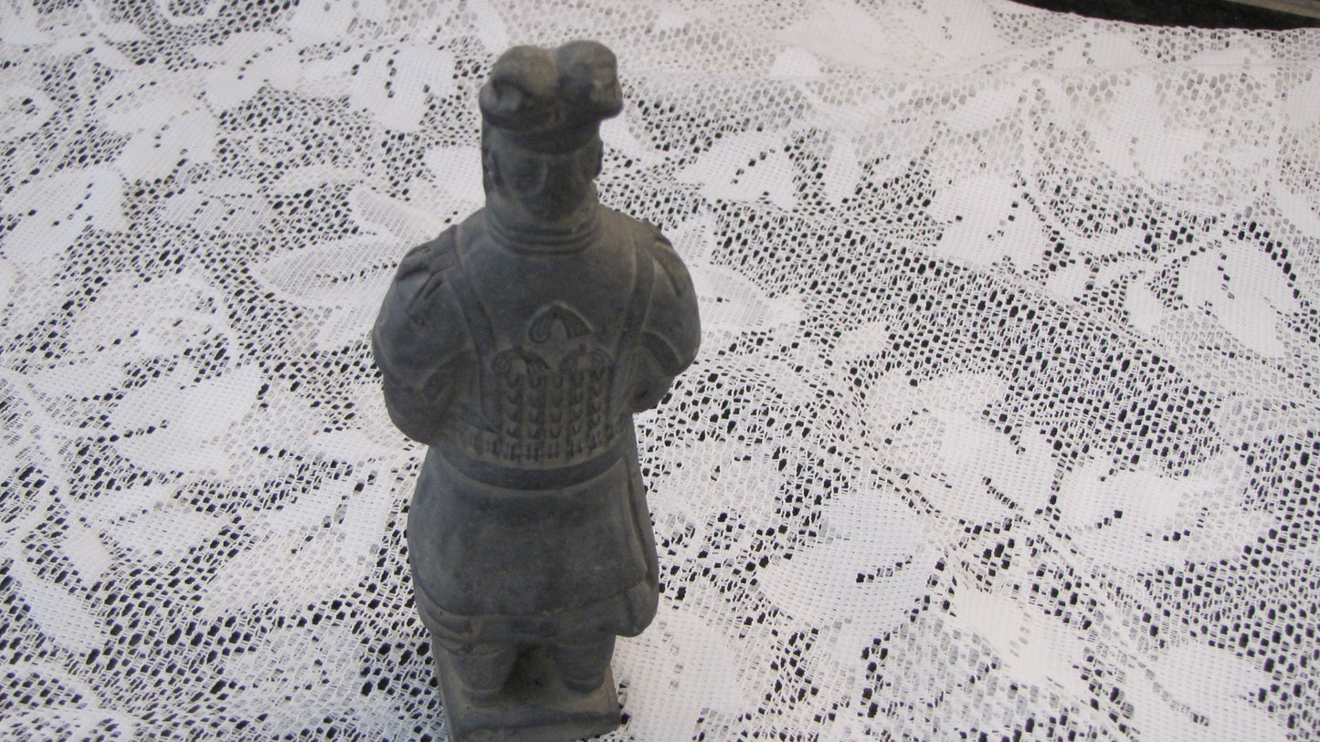 Vintage; Chinese Terracotta Warrior,   6.5" T x 2.5"W