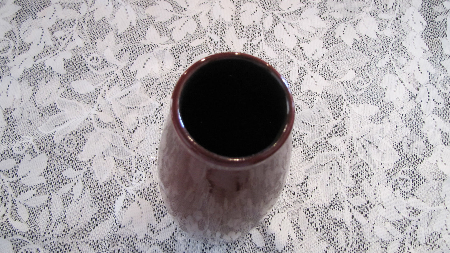 Schulich Germany for Pier 1 Amano Art Pottery Vase Oxblood Red.