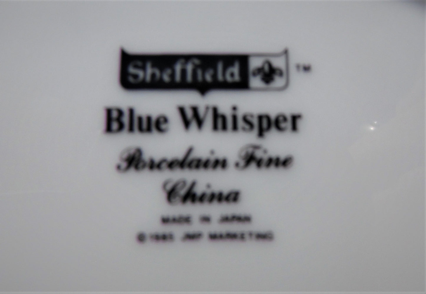 Sheffield Blue Whisper China Attached Gravy Bowl