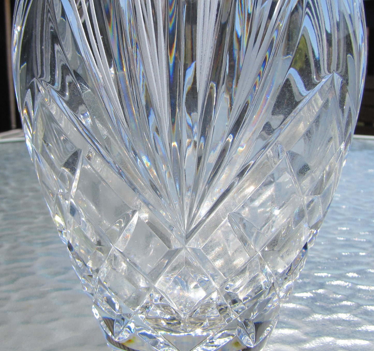 Vintage Waterford Crystal Vase  Hand Cut, Made in Poland