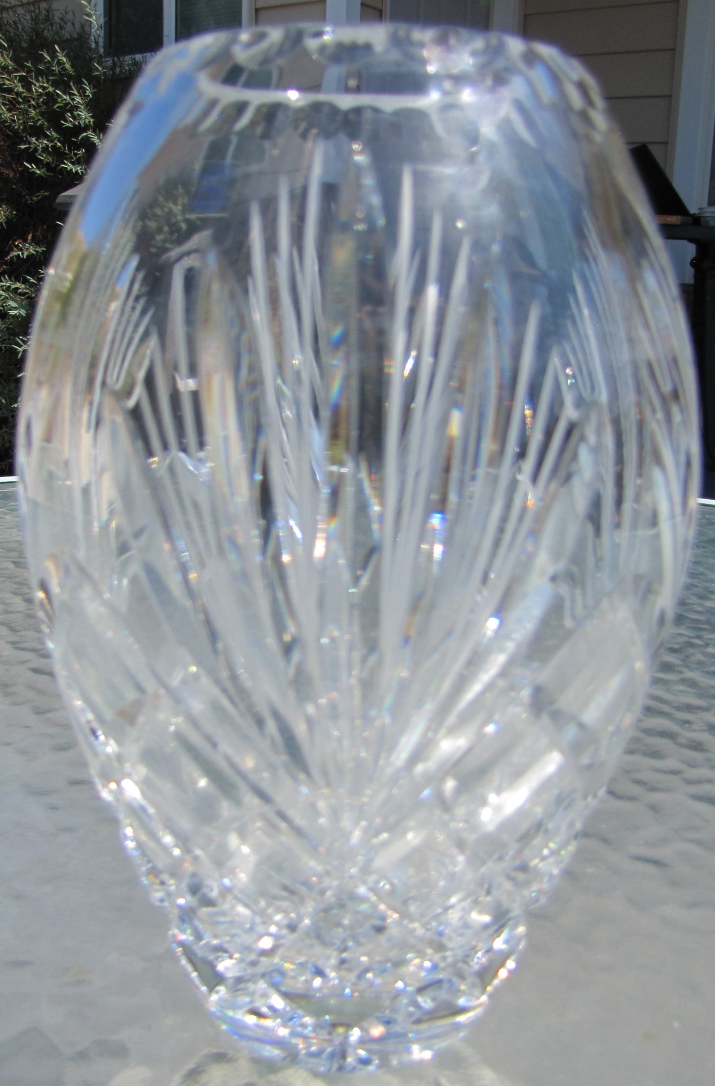 Vintage Waterford Crystal Vase  Hand Cut, Made in Poland