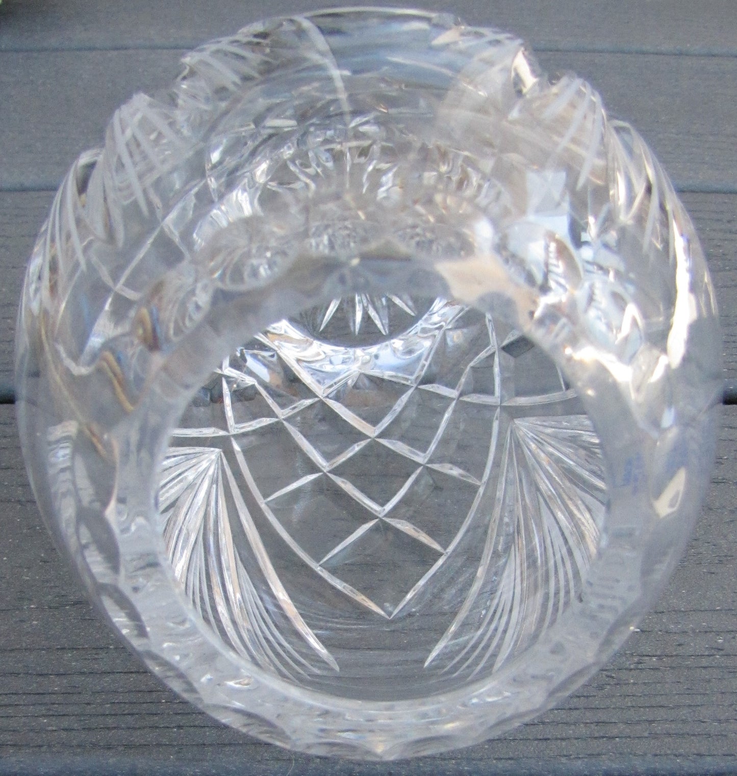 Vintage Waterford Crystal Vase  Hand Cut, Made in Poland