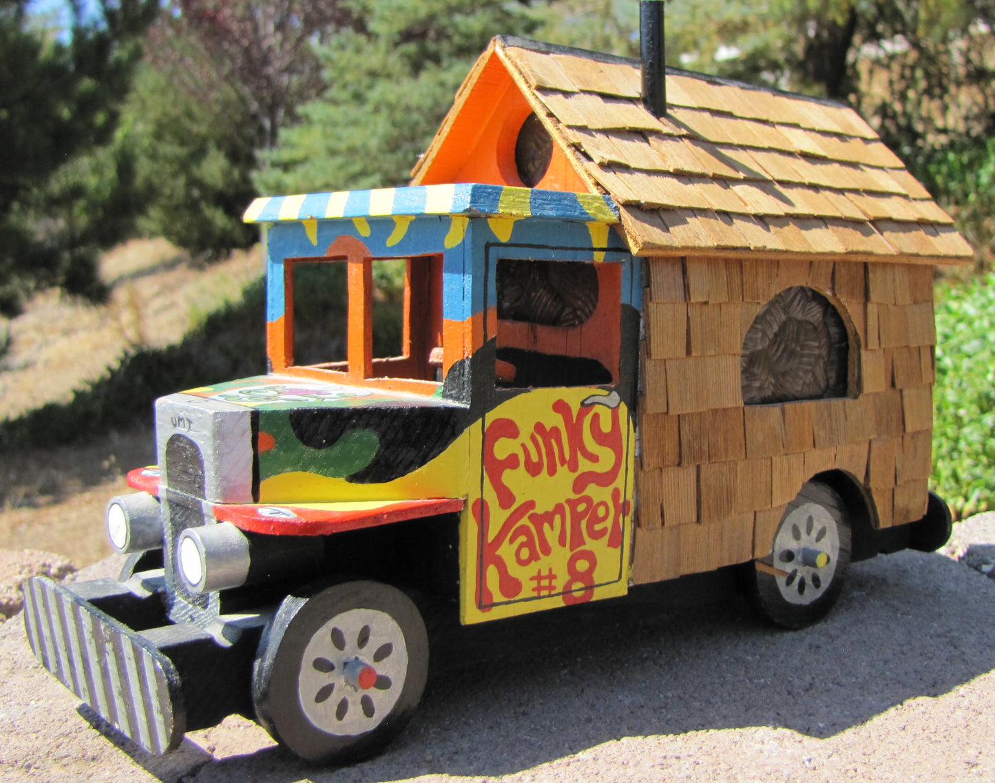 Vintage, rare collectable, Funky Camper #8 , handmade,  Hippy style