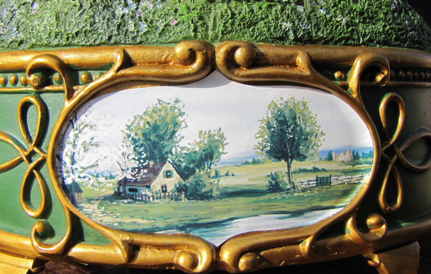 2010 Irish Castle Music Box, 6"h x 6"w