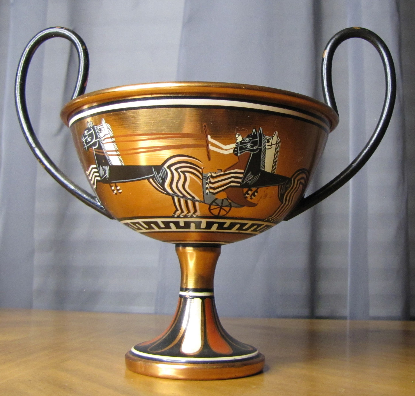 Enameled Greek Trophy Chalice, made in Greece