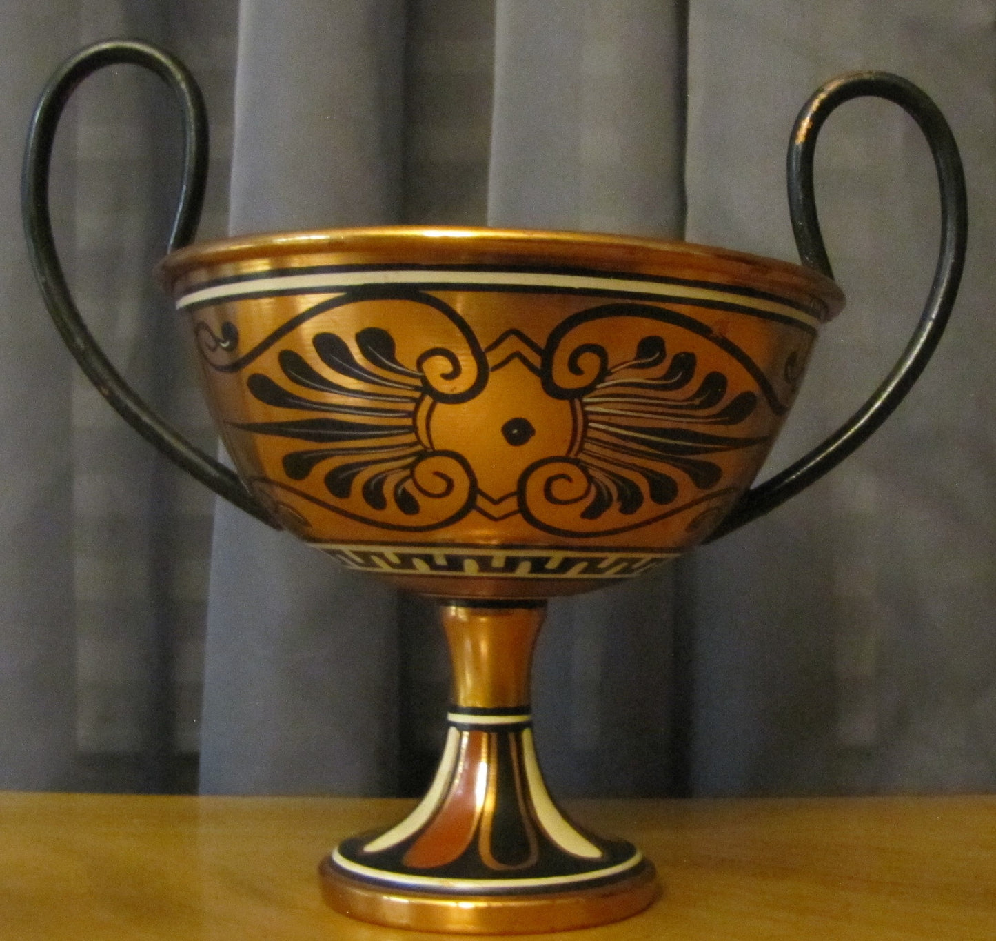 Enameled Greek Trophy Chalice, made in Greece