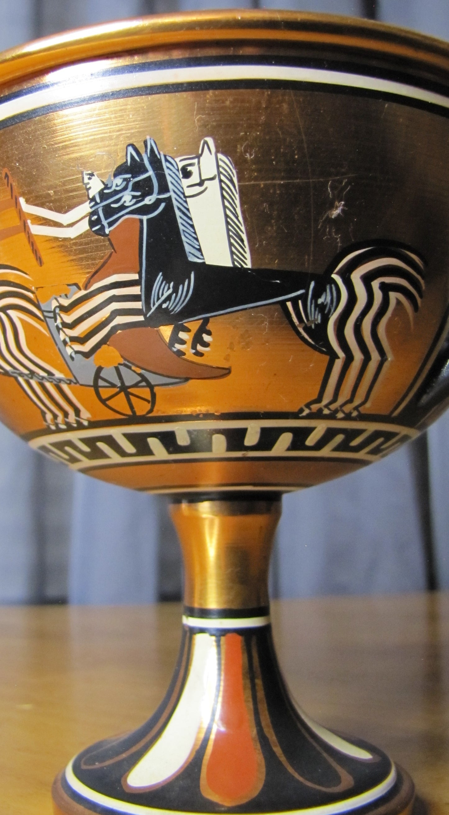 Enameled Greek Trophy Chalice, made in Greece