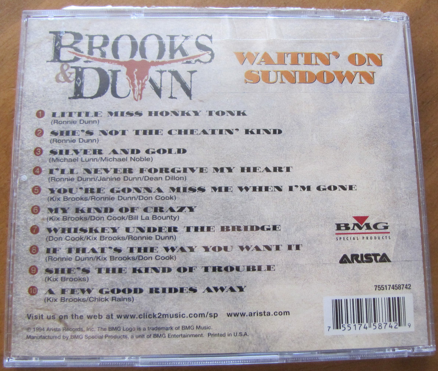 Brooks & Dunn Waitin'on Sundown, Music CD