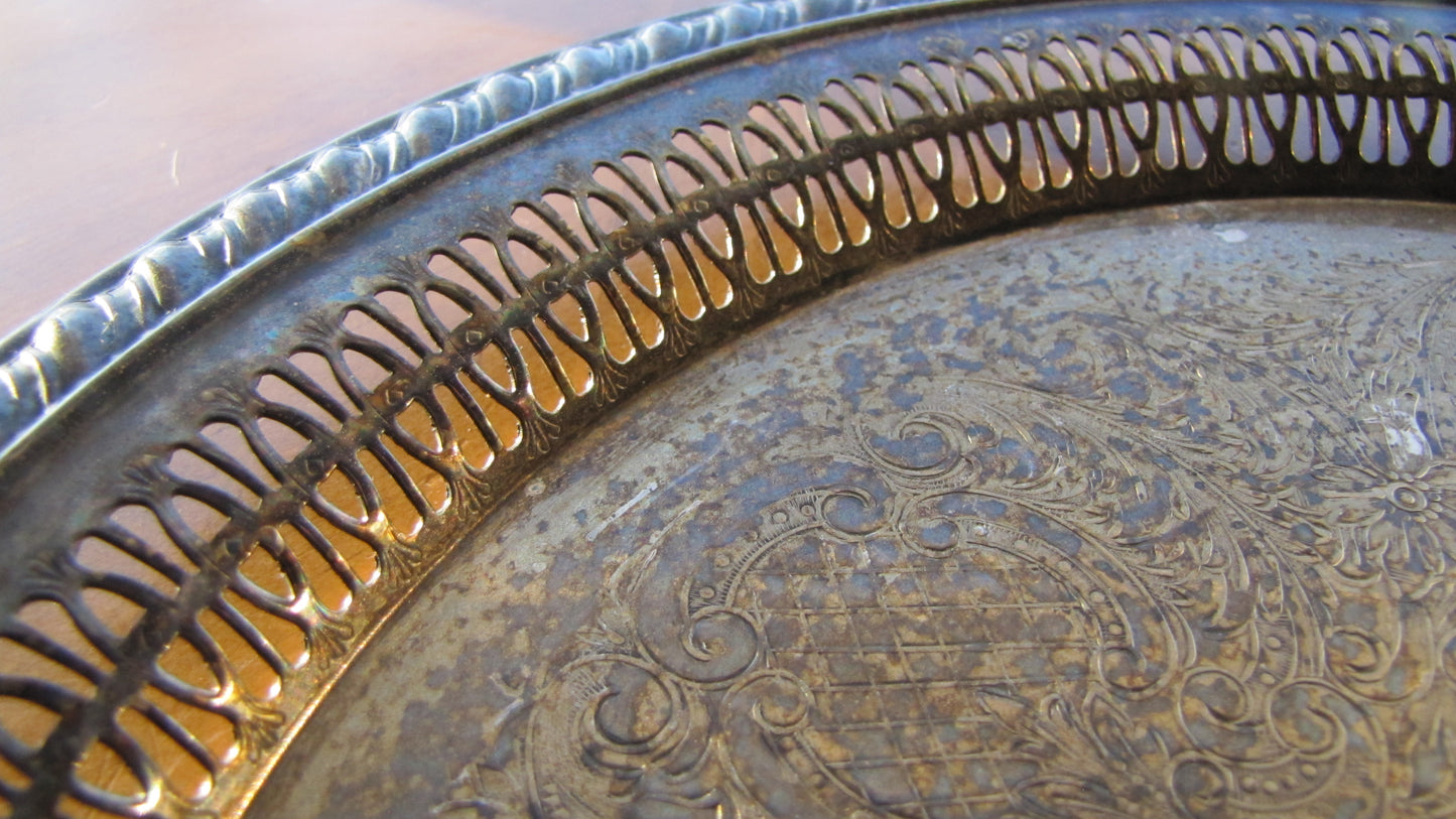 Sterling Silver Round Tray