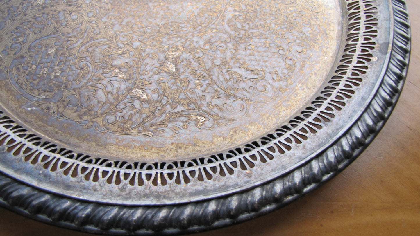 Sterling Silver Round Tray