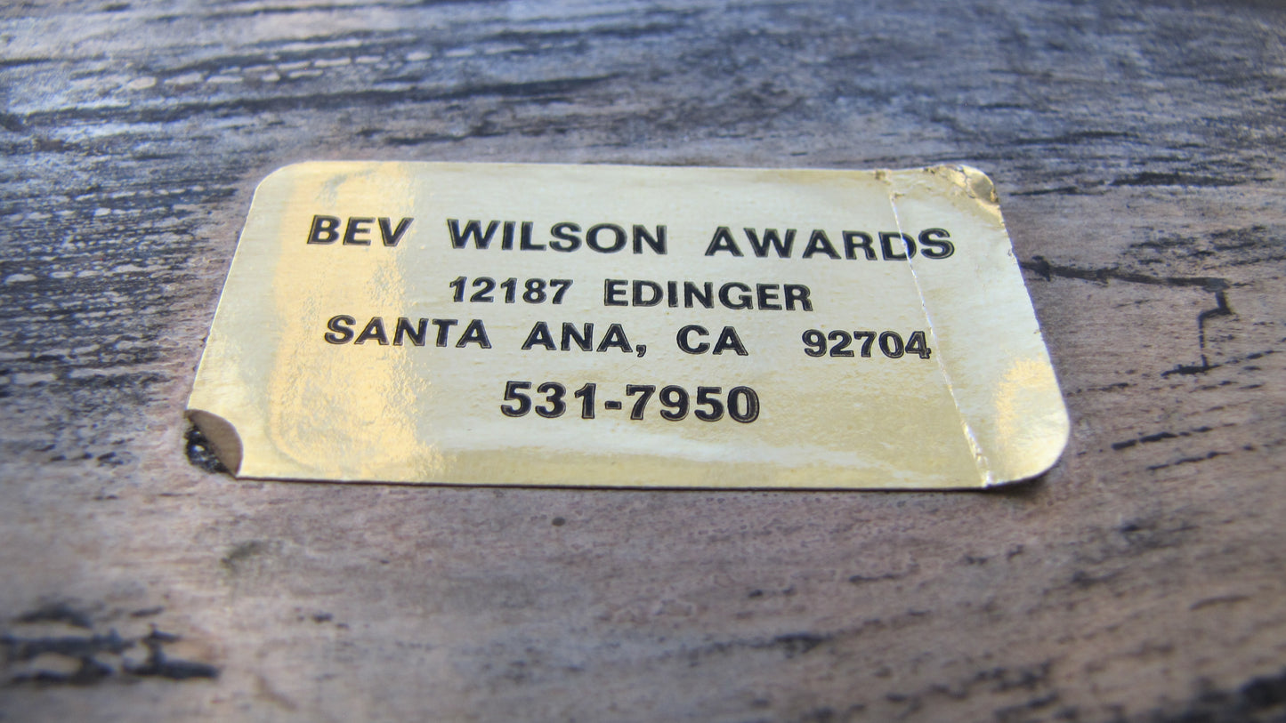 Sterling Silver Oval Award/Tray with 4 feet, 28th ETI Convention 1976 Res. Champion Stock horse Bev Wilson Awards, Santa Ana CA