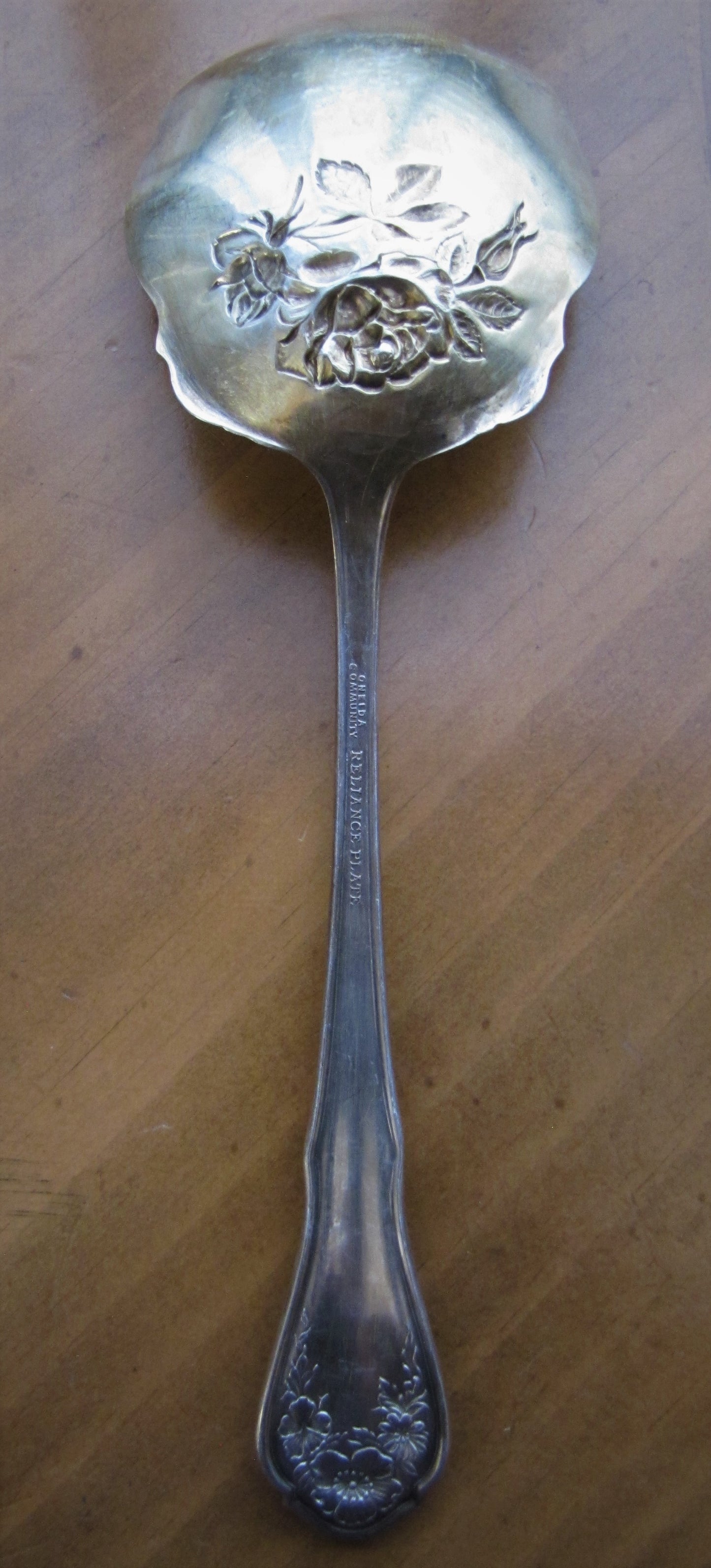 Sterling Silver Reliance Plate Odiea Community, Serving Spoon