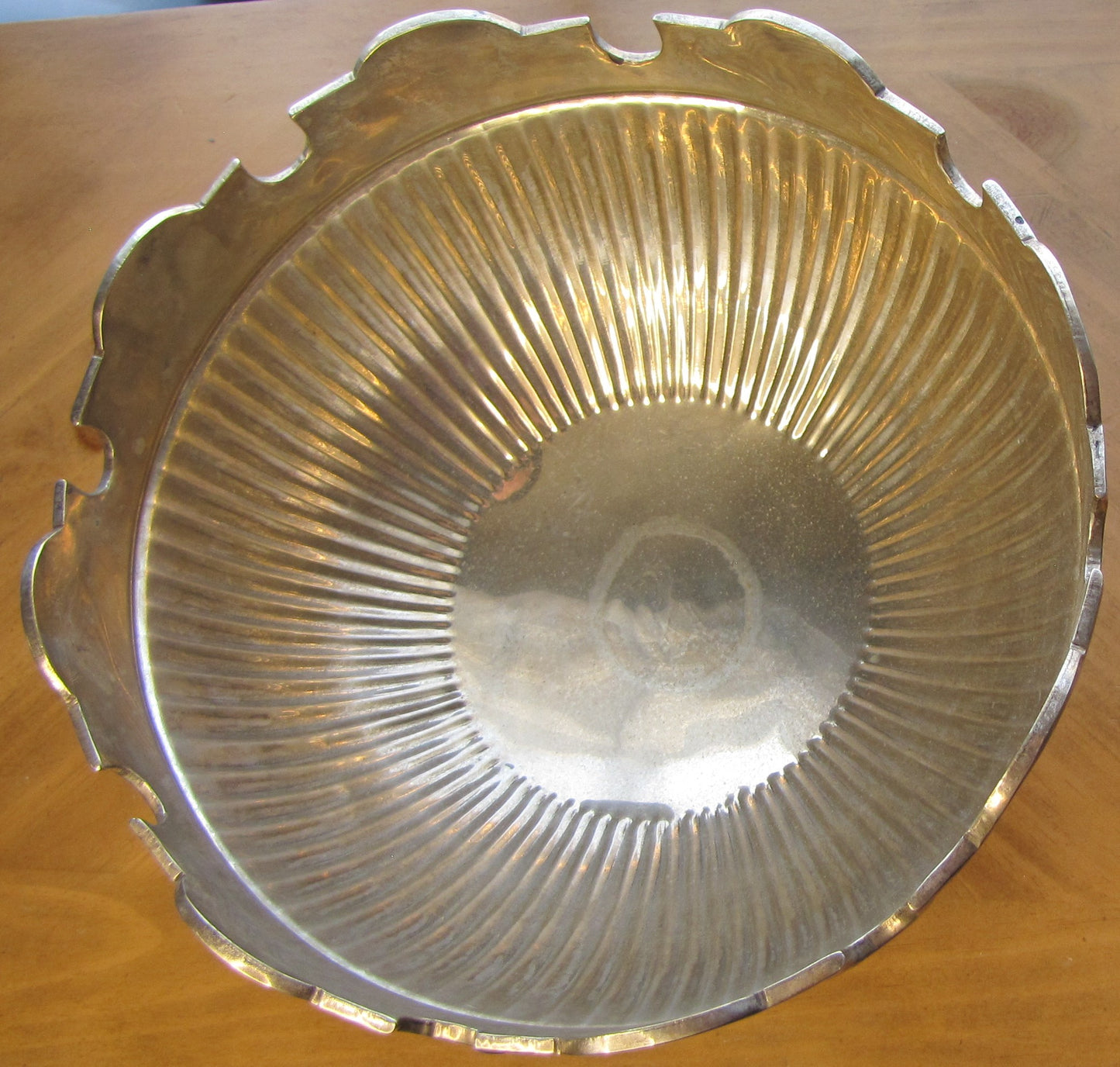 Sterling Silver Serving Bowl, no marking ...  ??? Mad in India???