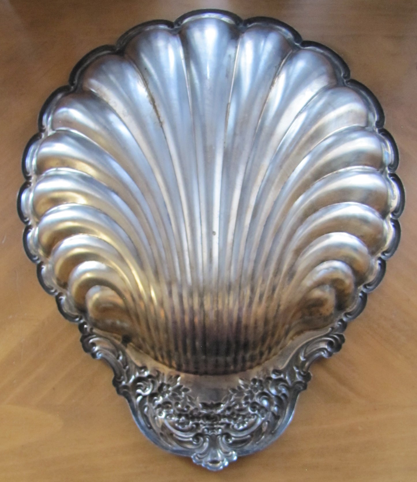 Sterling Silver Santa Cruz Co, Fair Half Clam Shell Serving Platter/Trophy? (2)